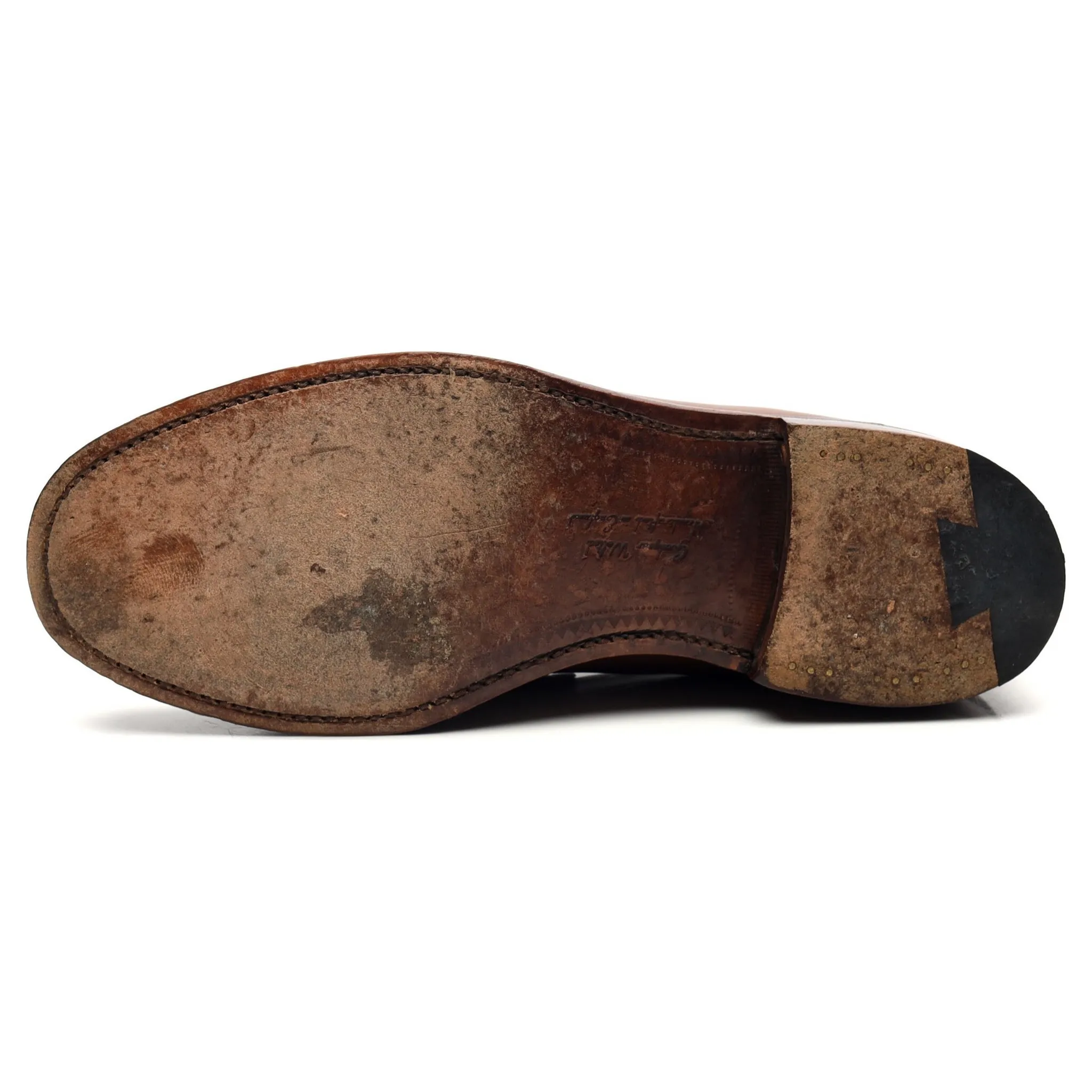 1880 'Hackney' Brown Leather Loafers UK 7 F