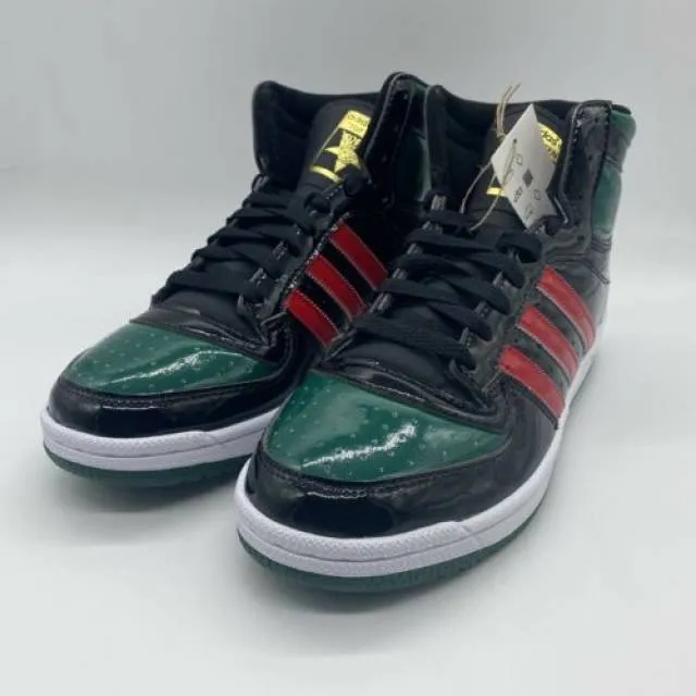 Adidas Top Ten Hi RB Black Green Red Patent Leather FX78...