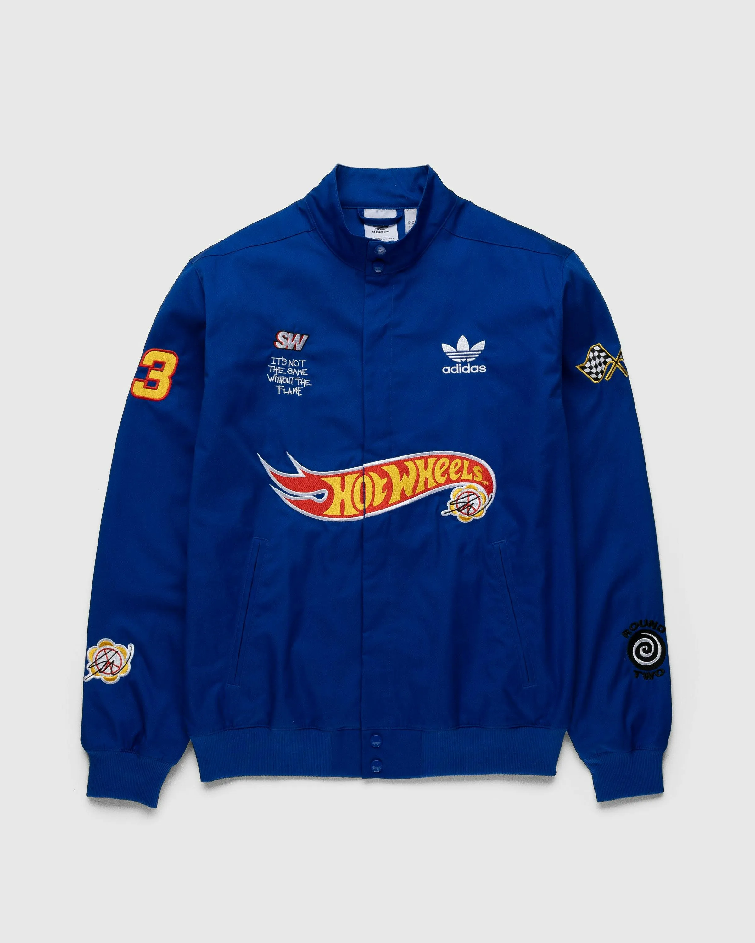 Adidas – Sean Wotherspoon x Hot Wheels Race Jacket Blue | Highsnobiety Shop