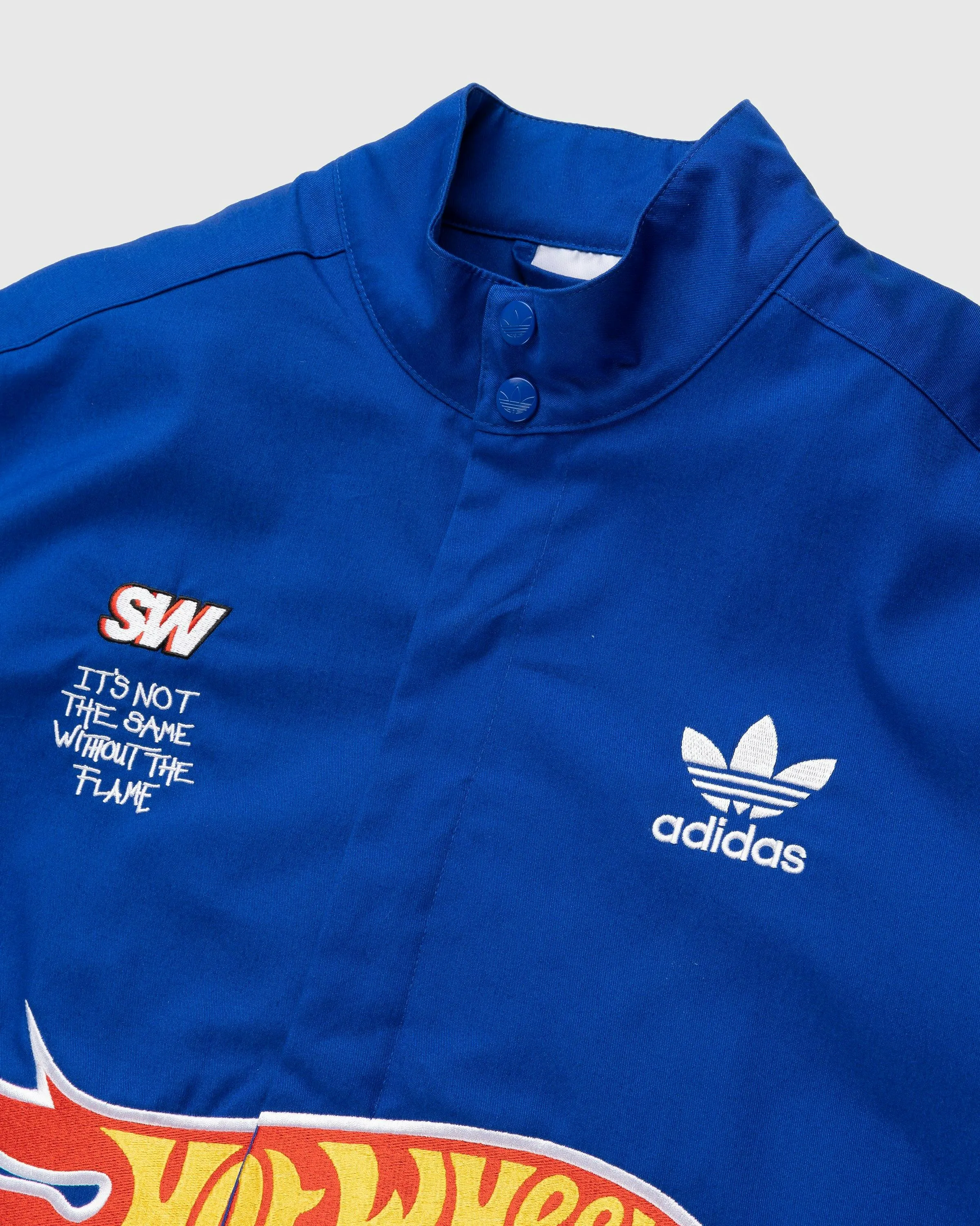 Adidas – Sean Wotherspoon x Hot Wheels Race Jacket Blue | Highsnobiety Shop