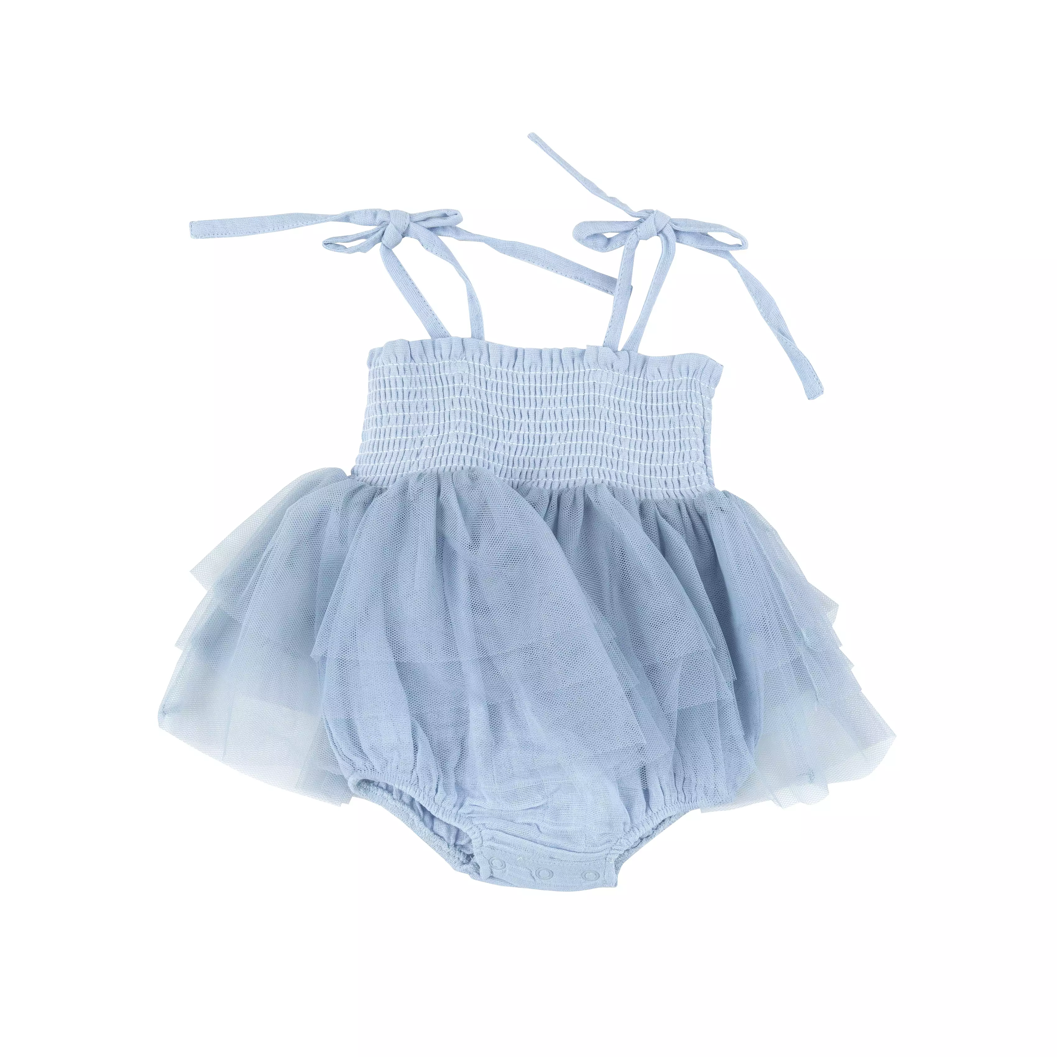 Angel Dear Solid Muslin Tutu Bubble - Dusty Blue