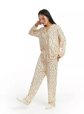 Animal Graphic Pocket Pajama Set IF421