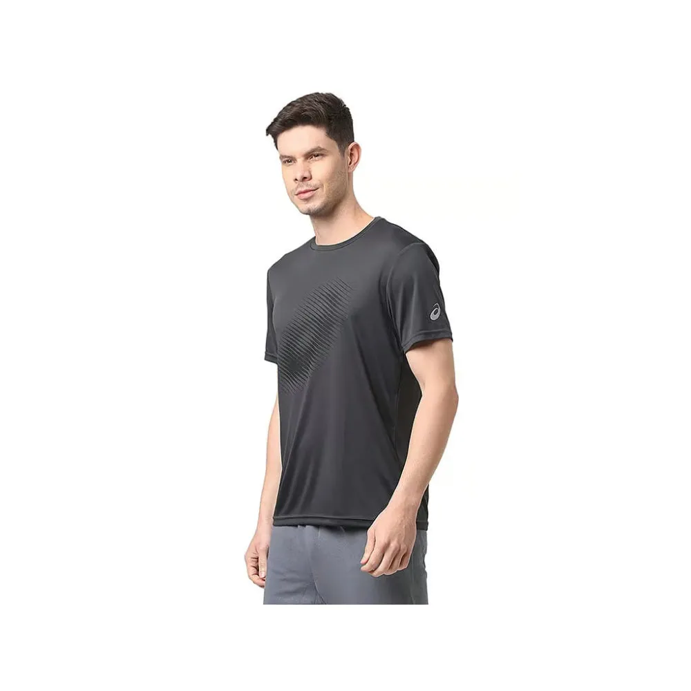 ASICS Men's Big Graphic Short Sleeve Top (Graphite Grey )