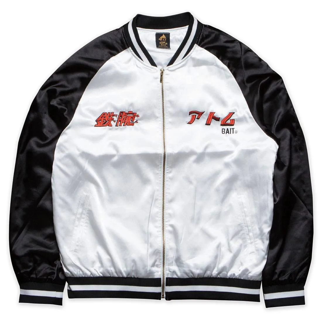 BAIT x Astro Boy Men Mighty Atom Souvenir Jacket (black / white)