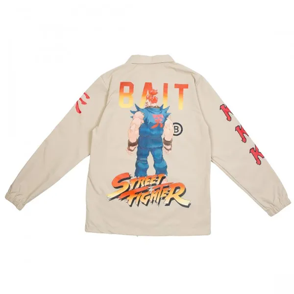 BAIT x Street Fighter Men Akuma Stance Jacket (sand)