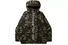 BAPE X OVO WOODLAND CAMO SNOWBOARD JACKET GREEN