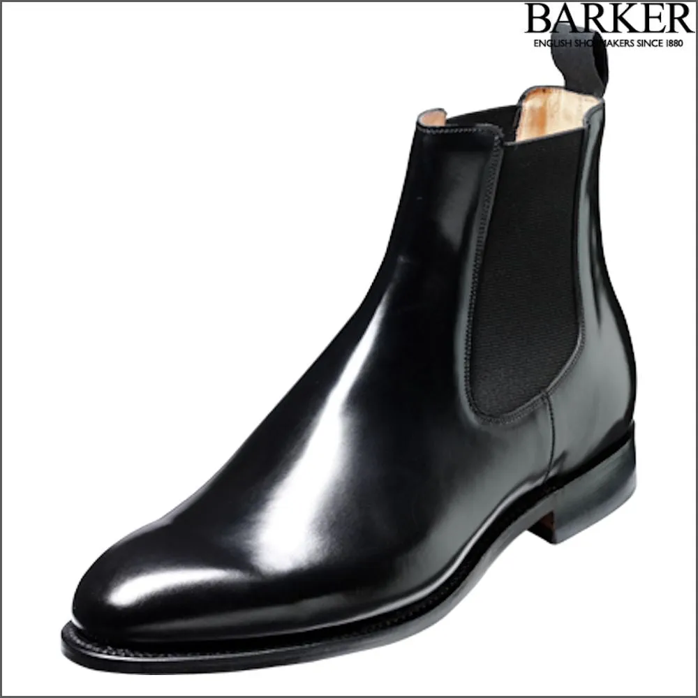 Barker Bedale Black Hi-Shine Boot^