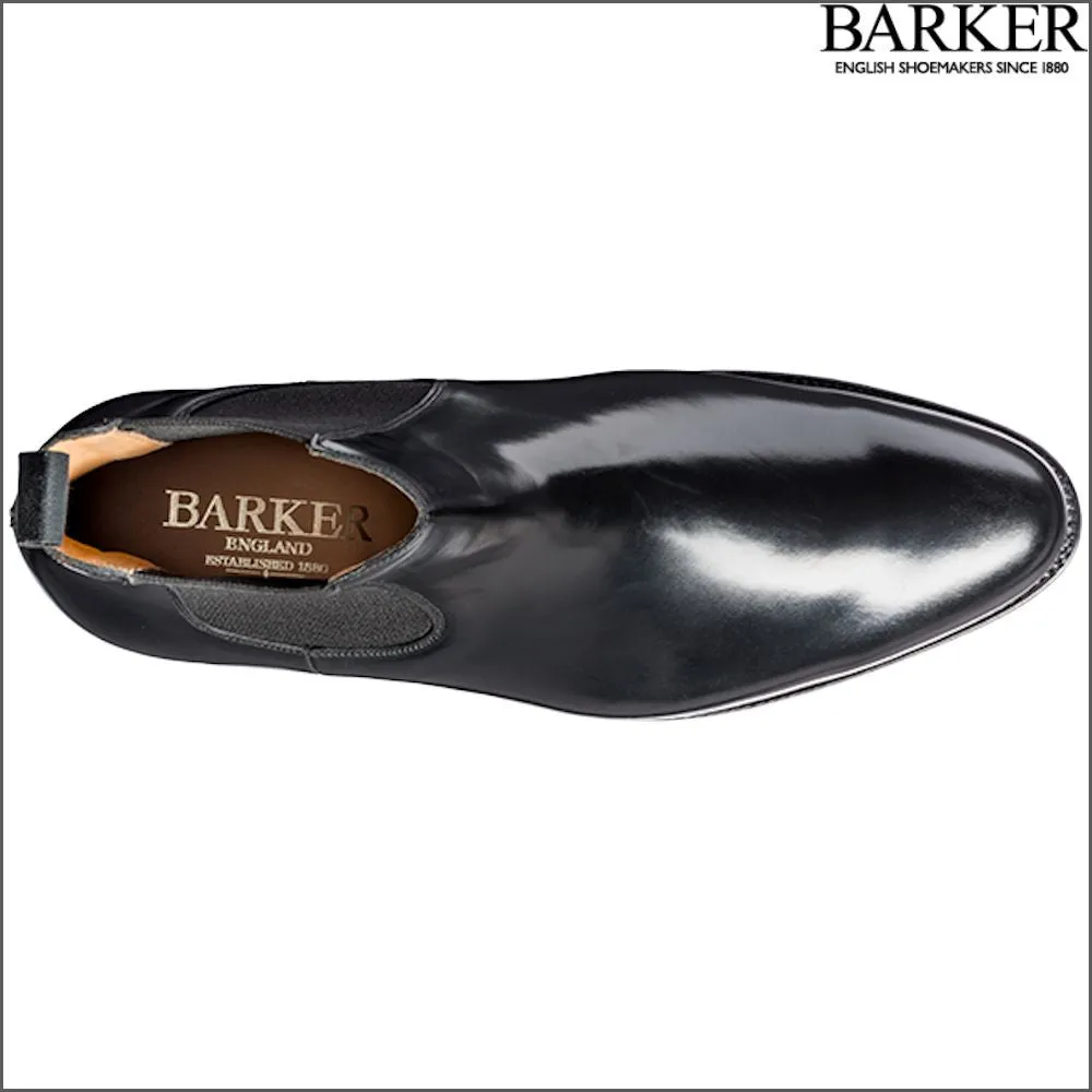 Barker Bedale Black Hi-Shine Boot^