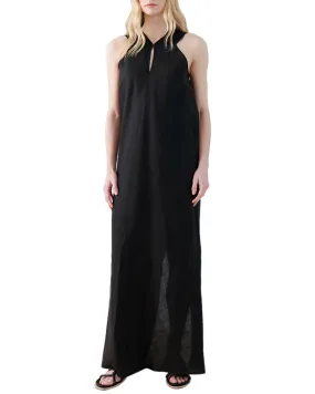 Black Linen Alex Dress