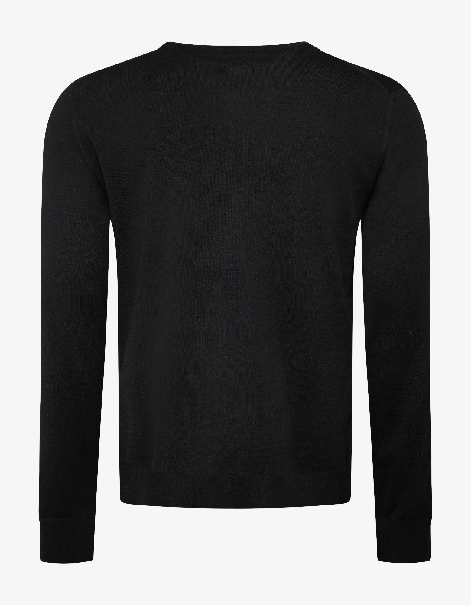 Black VLTN Logo Wool Sweater