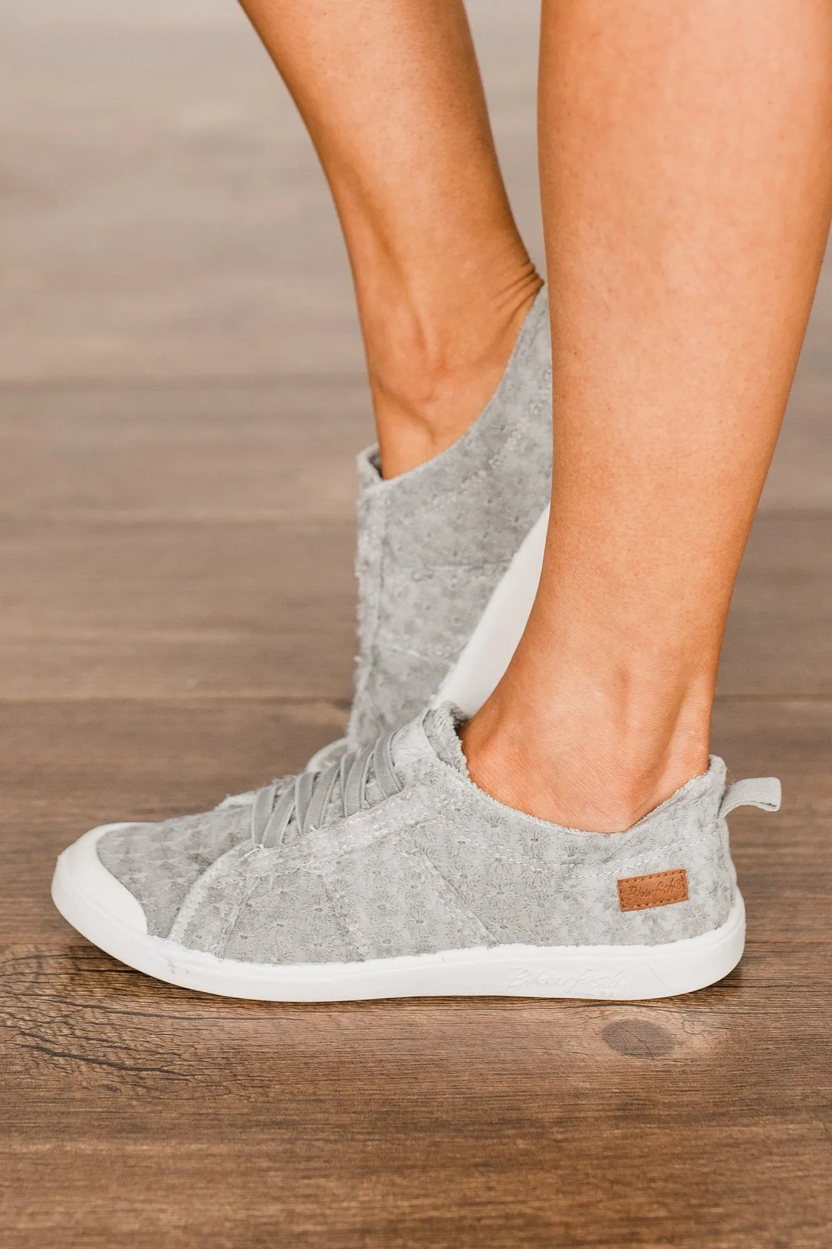 Blowfish Vex Sneakers- Sweet Gray Daisy Eyelet