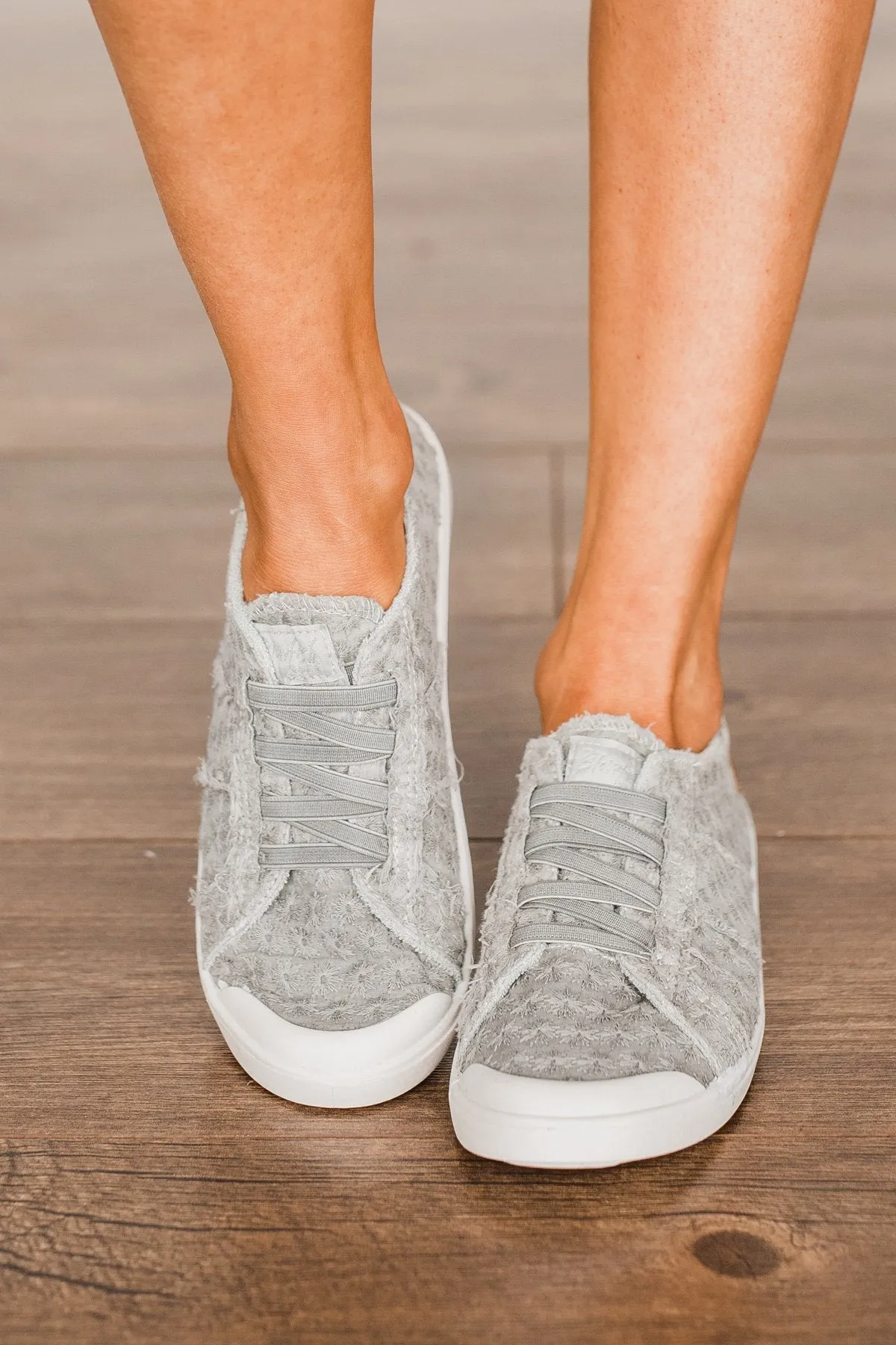 Blowfish Vex Sneakers- Sweet Gray Daisy Eyelet