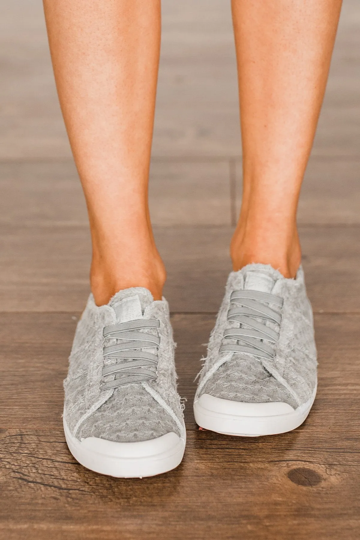 Blowfish Vex Sneakers- Sweet Gray Daisy Eyelet