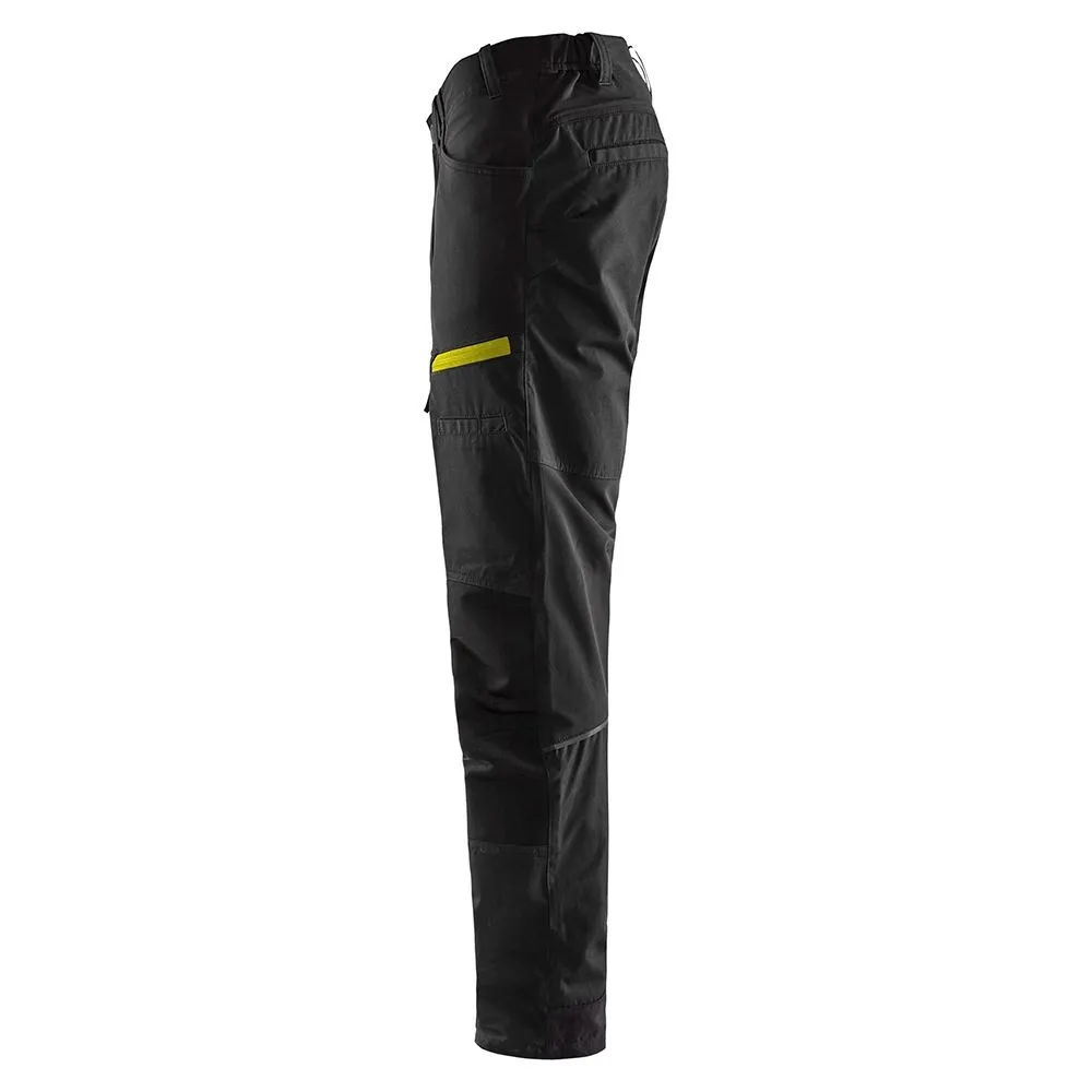 Blåkläder 1456-1845 Service Trousers Stretch - Black/High Vis Yellow