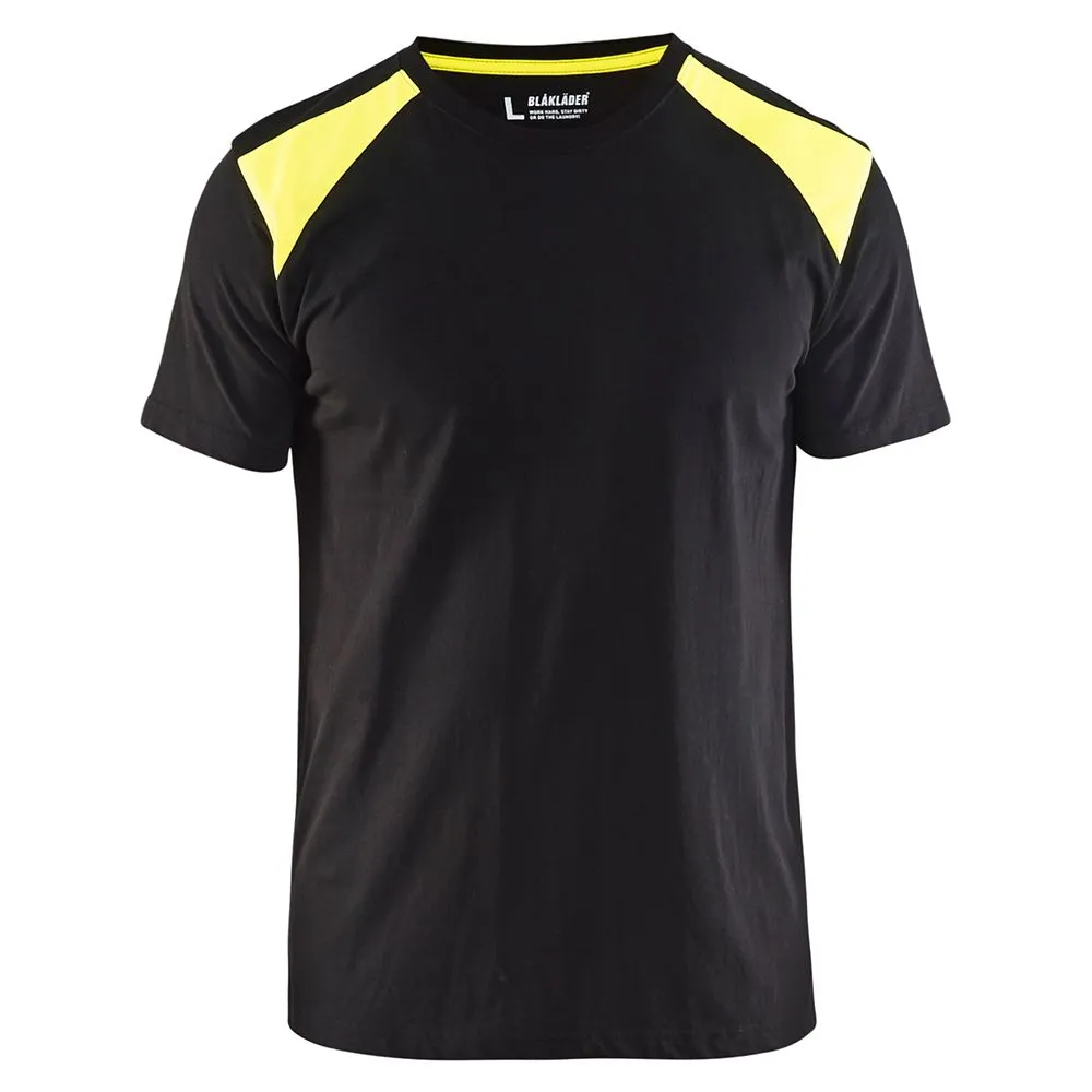 Blåkläder 3379-1042 T-Shirt Bi-Colour - Black/High Vis Yellow