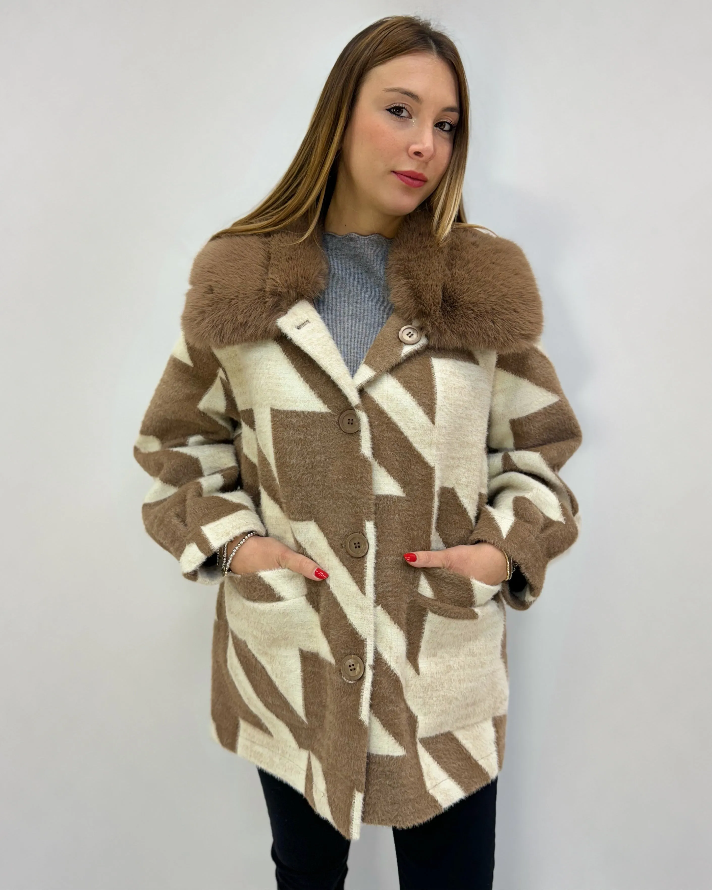 Cappotto pied de poule Alex Max