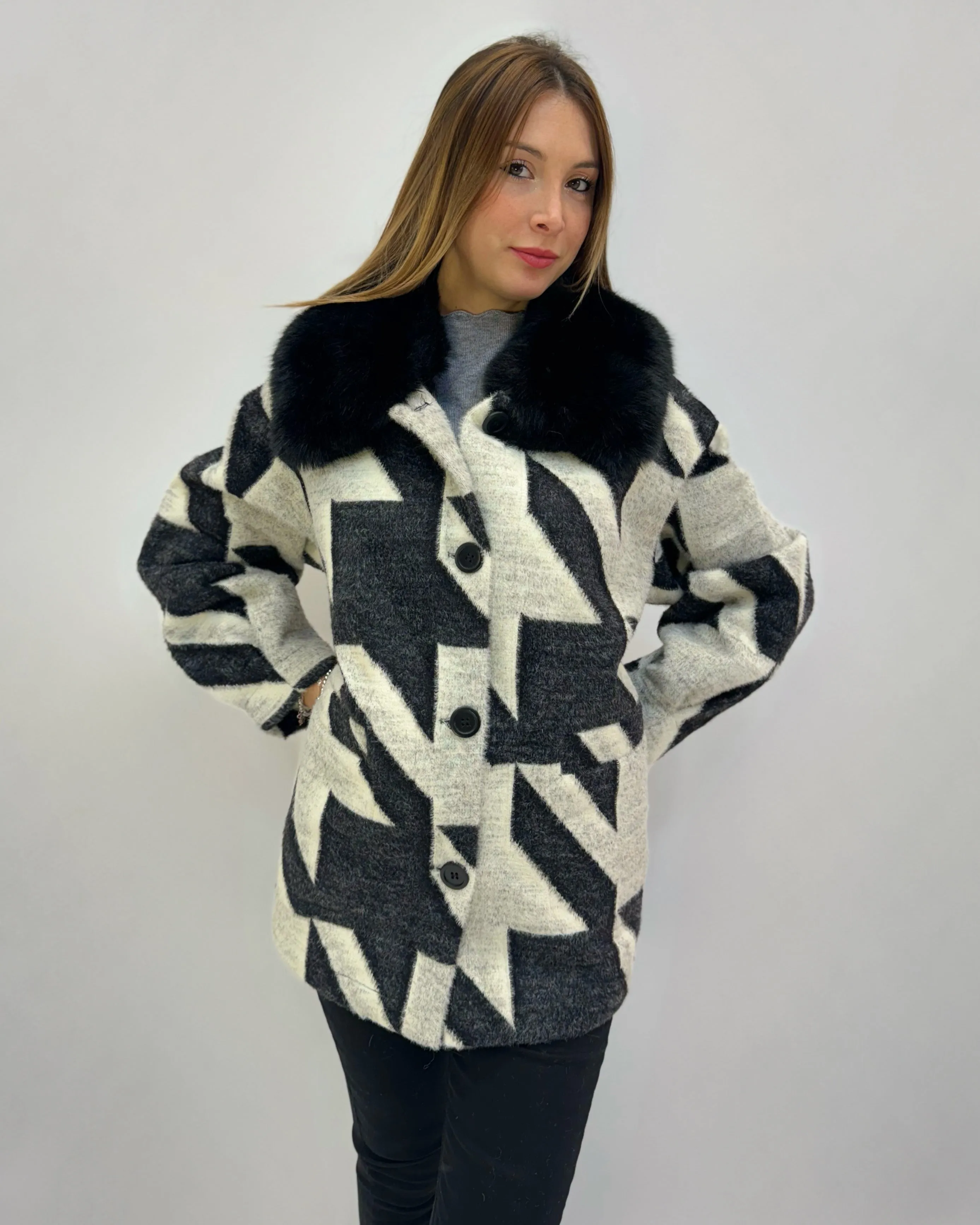 Cappotto pied de poule Alex Max