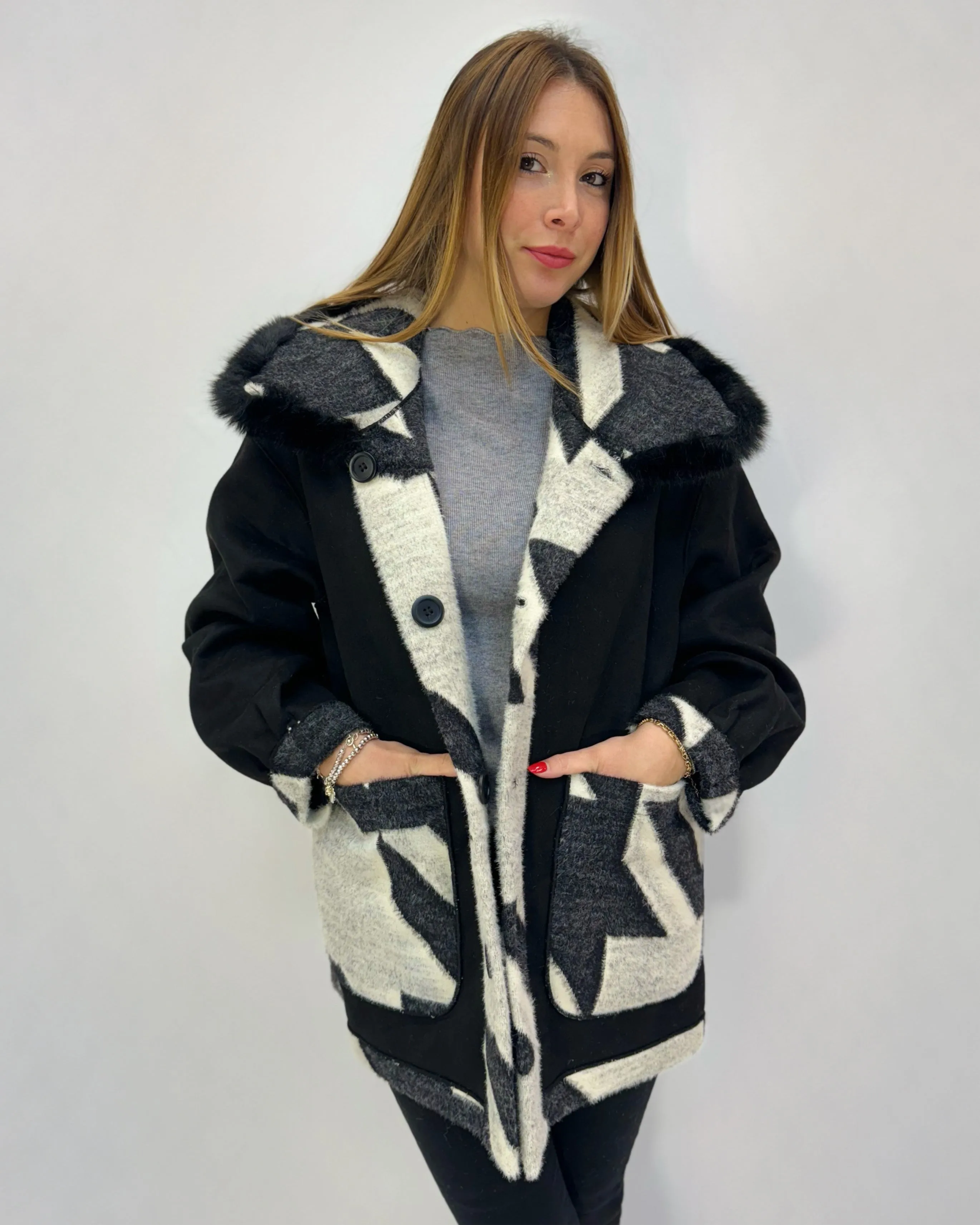 Cappotto pied de poule Alex Max