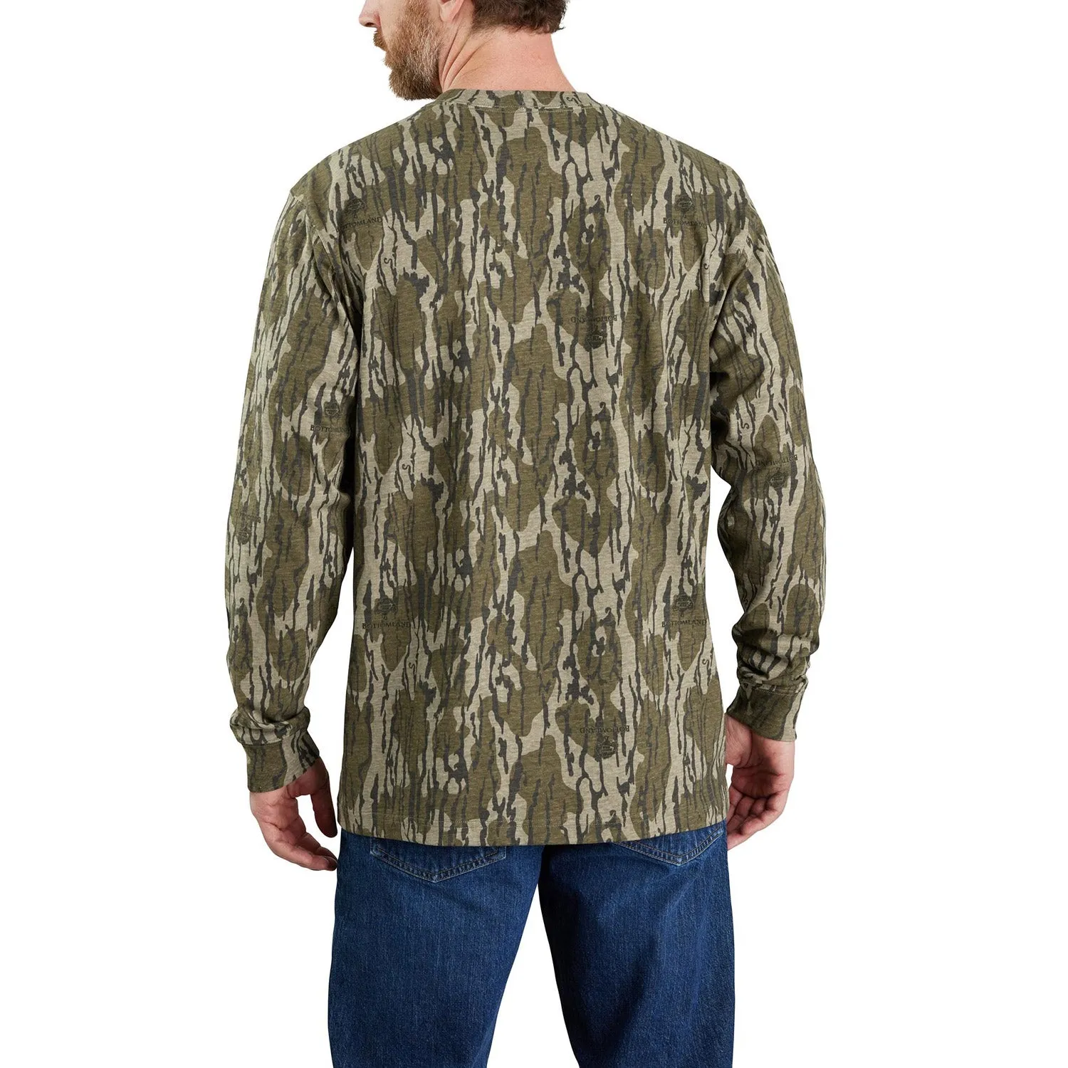 Carhartt Men's Loose Fit Camo Graphic Long Sleeve T-Shirt