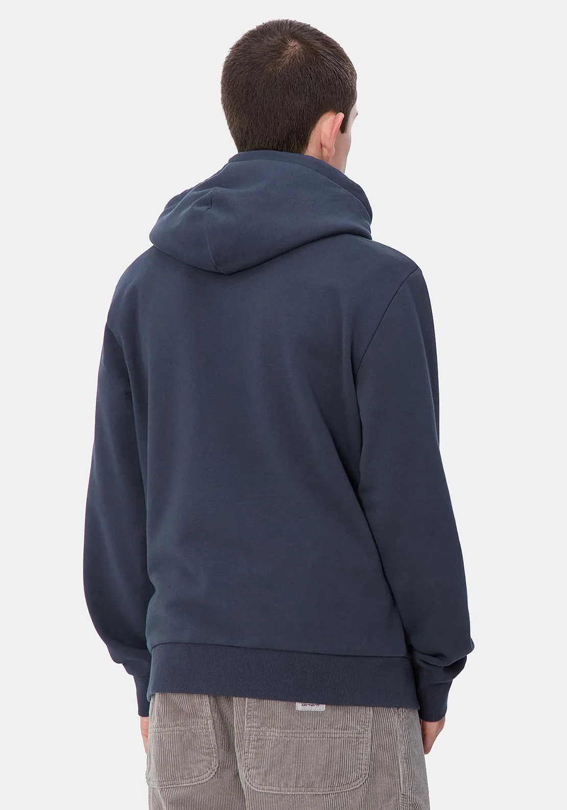 Carhartt WIP Script Embroidery Hoodie, Air Force Blue