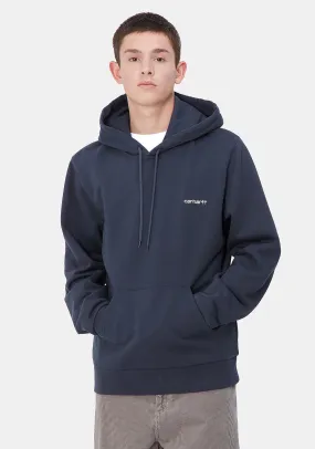 Carhartt WIP Script Embroidery Hoodie, Air Force Blue