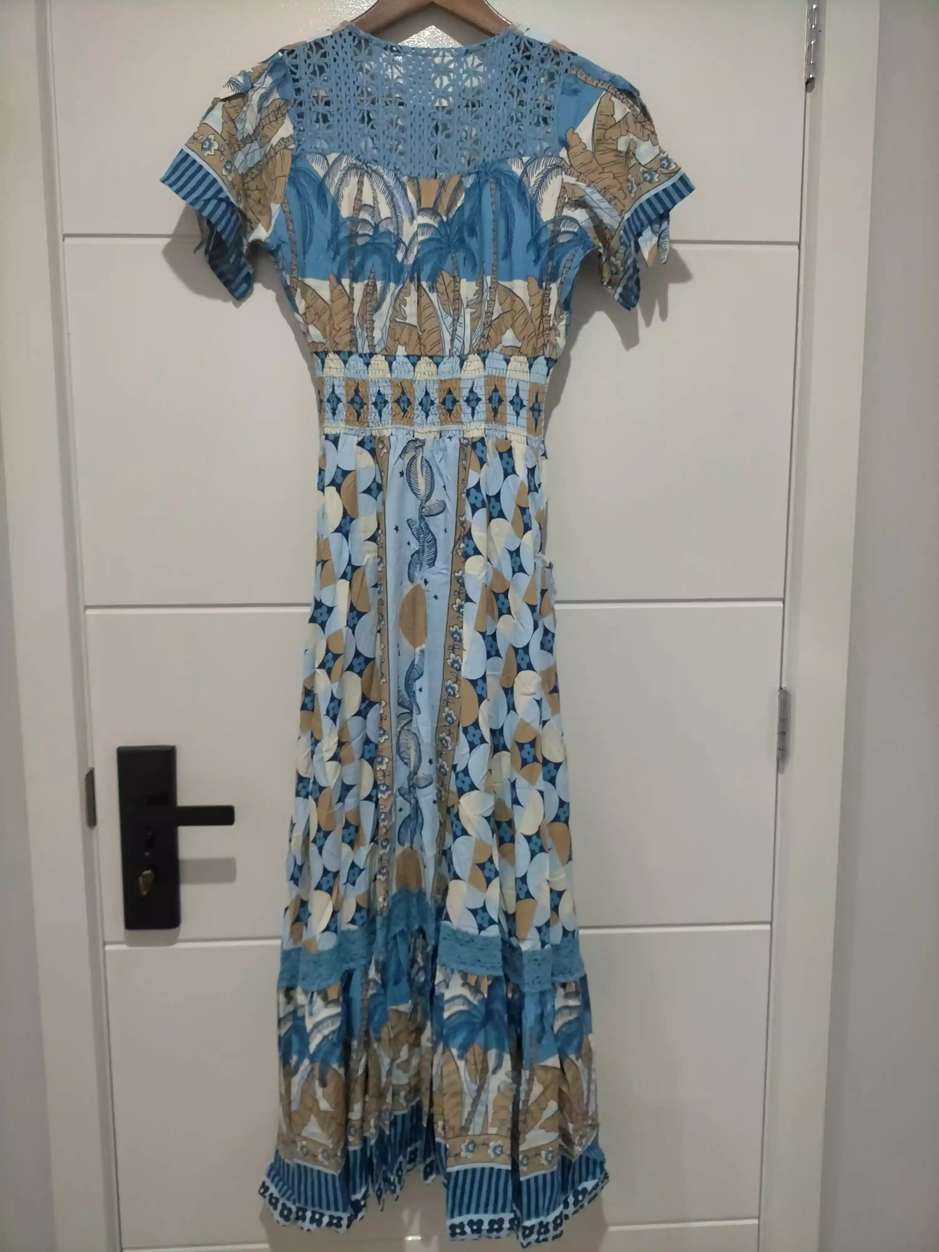 Celeste Maxi Dress Saphire Sands Print