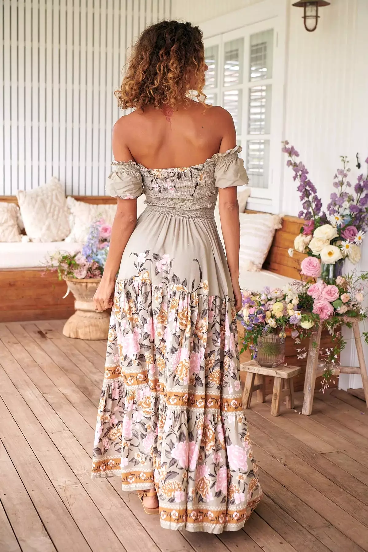 Claudette Maxi Dress Adore You print