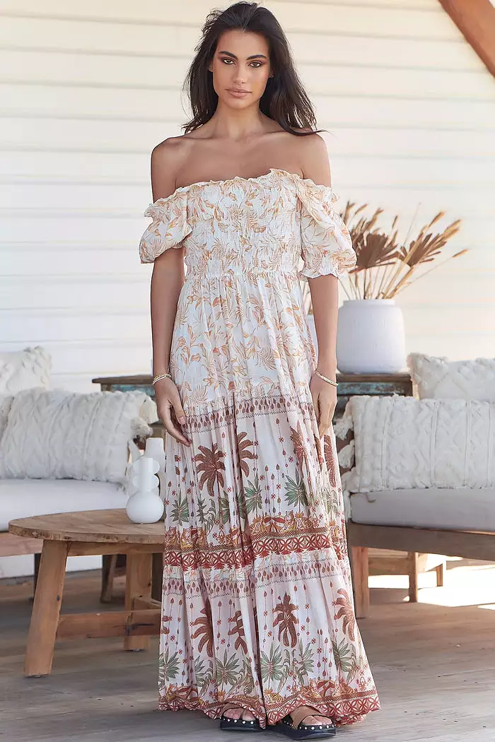 Claudette Maxi Dress Yasmina print