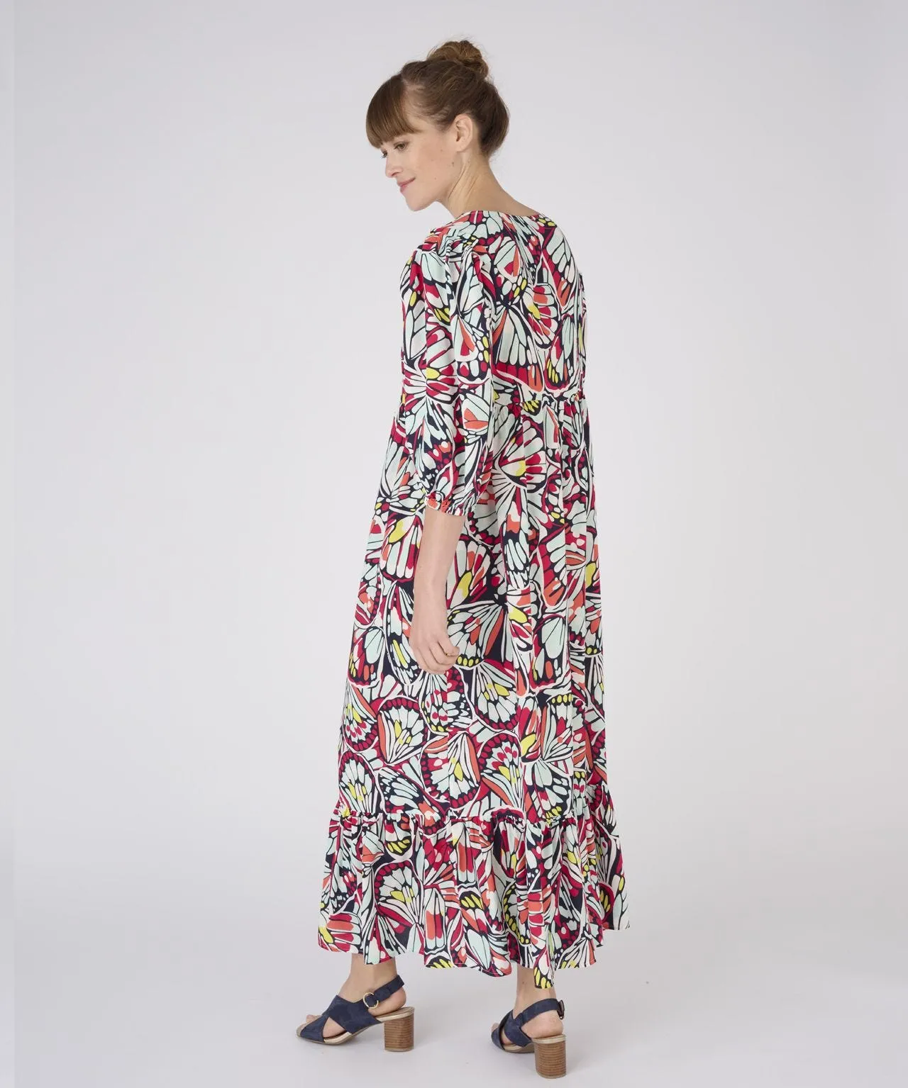 Climatyl Floral Print Tiered Dress