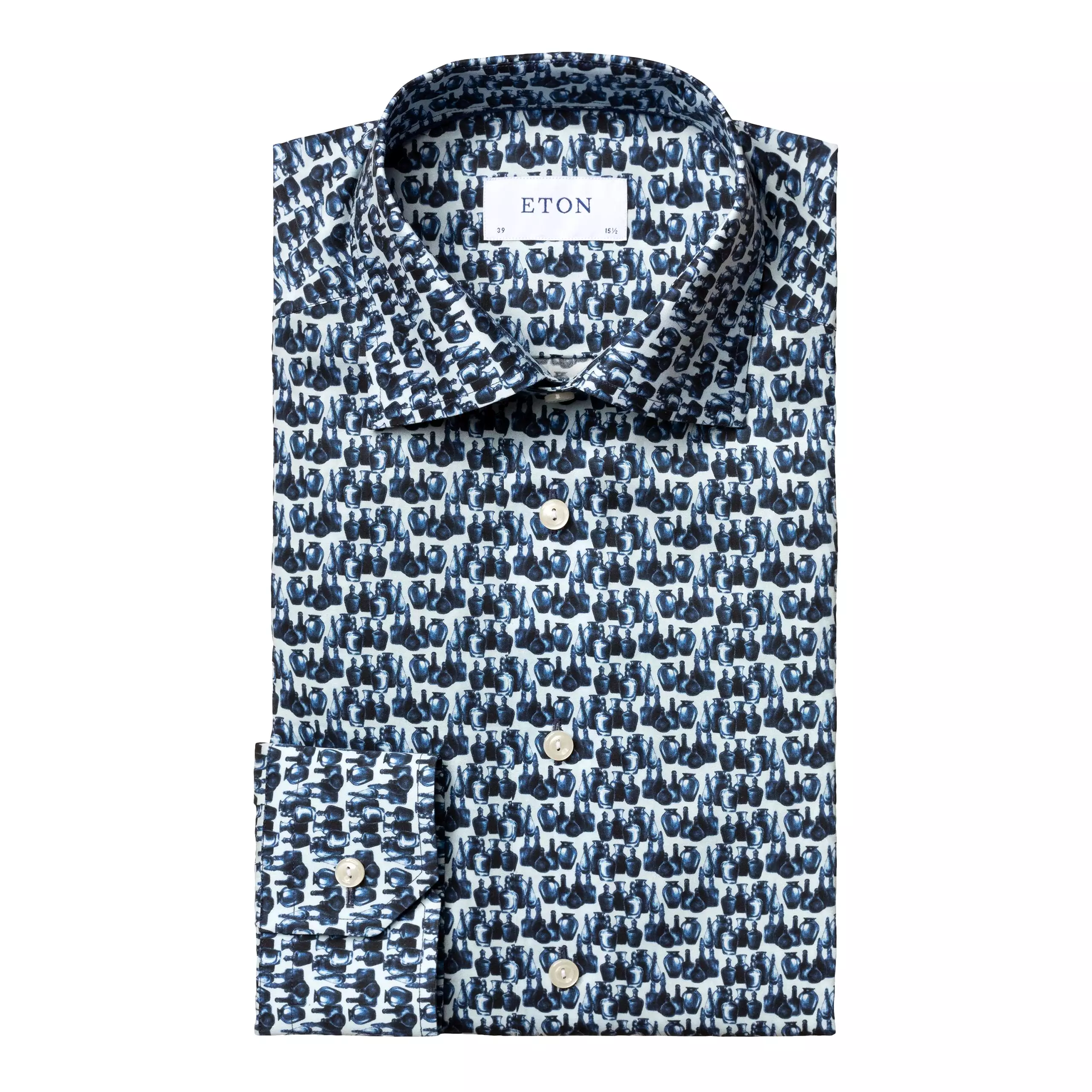 Contemporary Fit - Glass Print Fine Twill Shirt