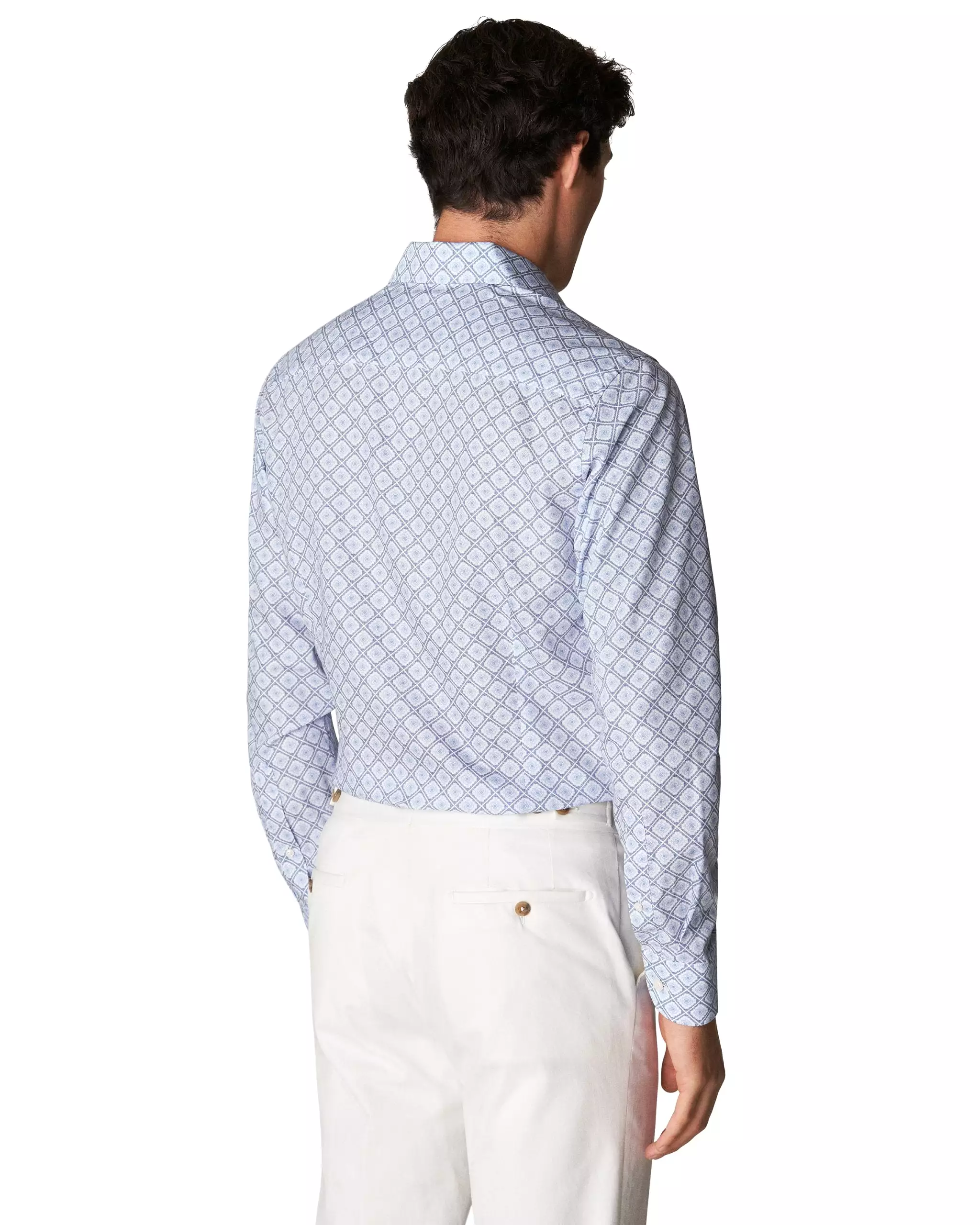 Contemporary Fit - Medallion Print Twill Shirt