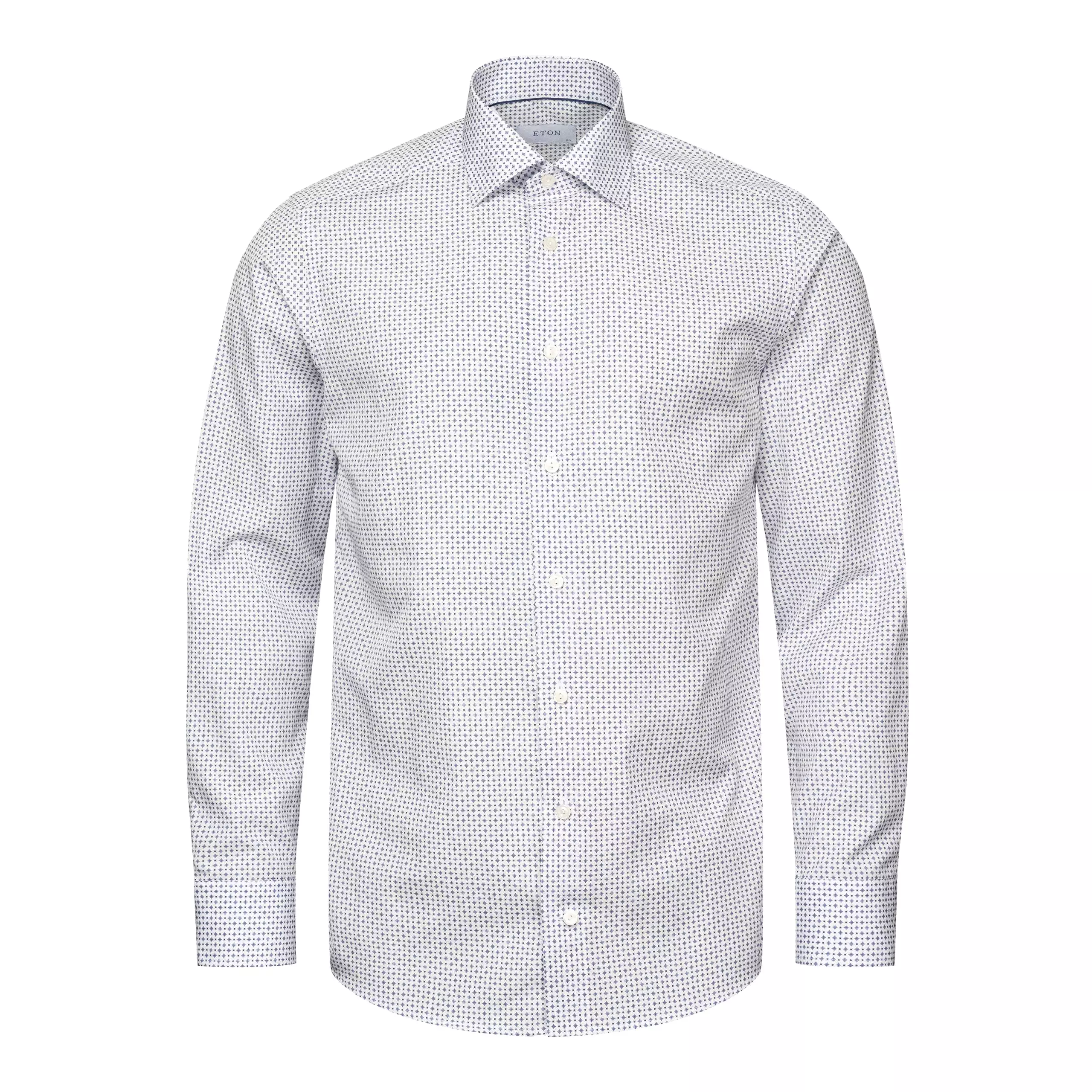 Contemporary Fit - Micro Print Signature Poplin Shirt