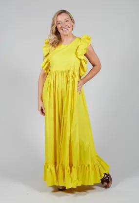 Cotton Muslin Dress in Sunflower