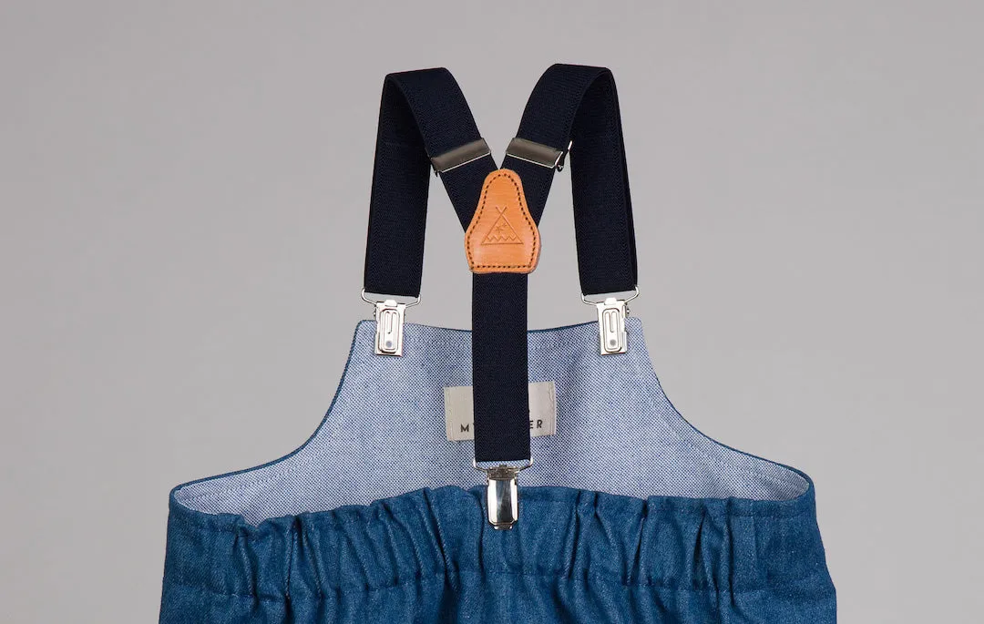 Denim Baby Crawling Overalls