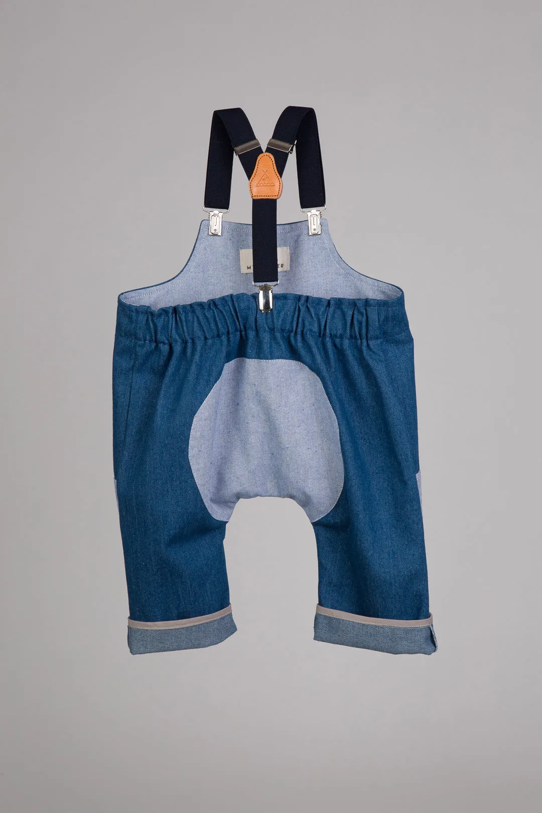 Denim Baby Crawling Overalls