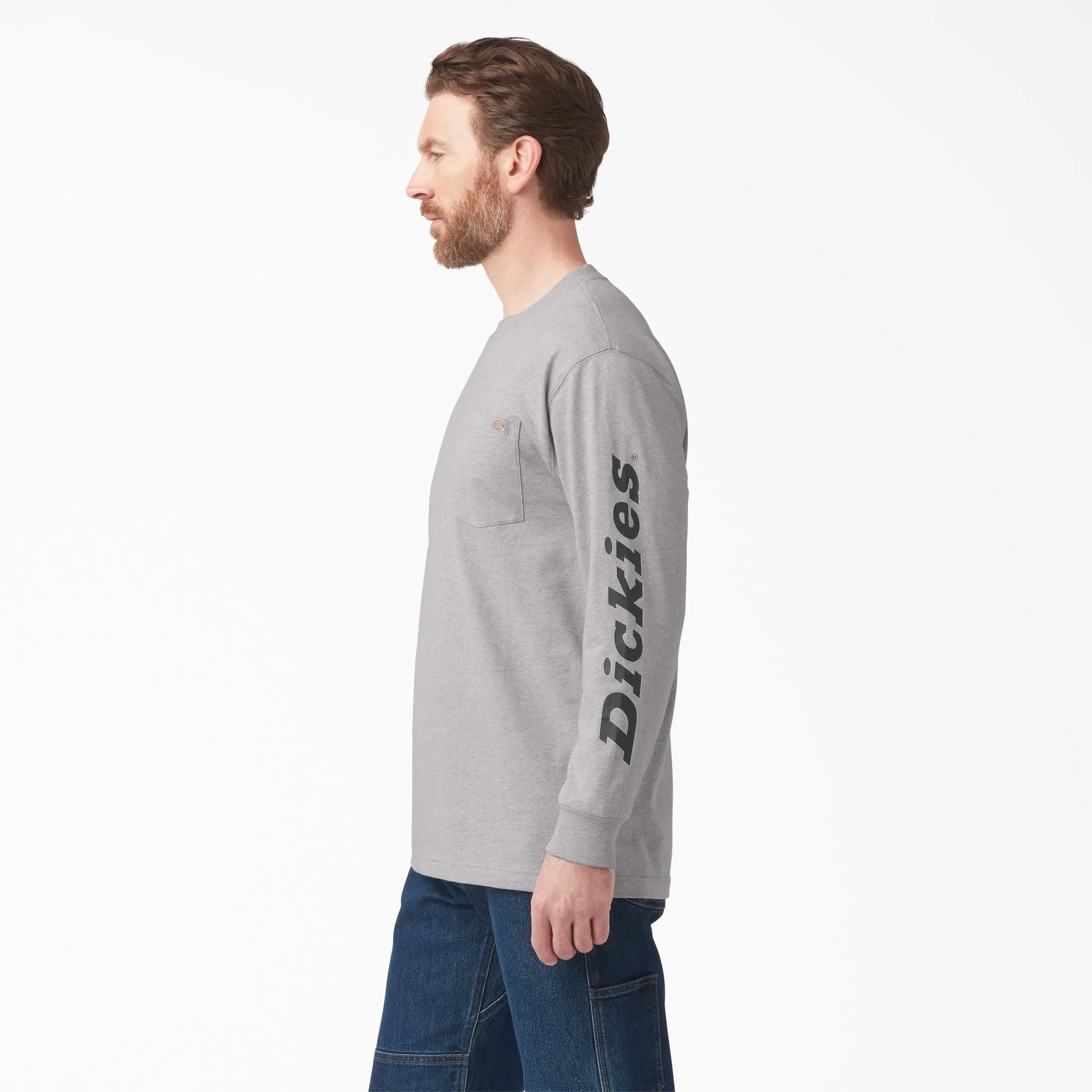 Dickies Men's Wordmark Graphic Long Sleeve T-Shirt