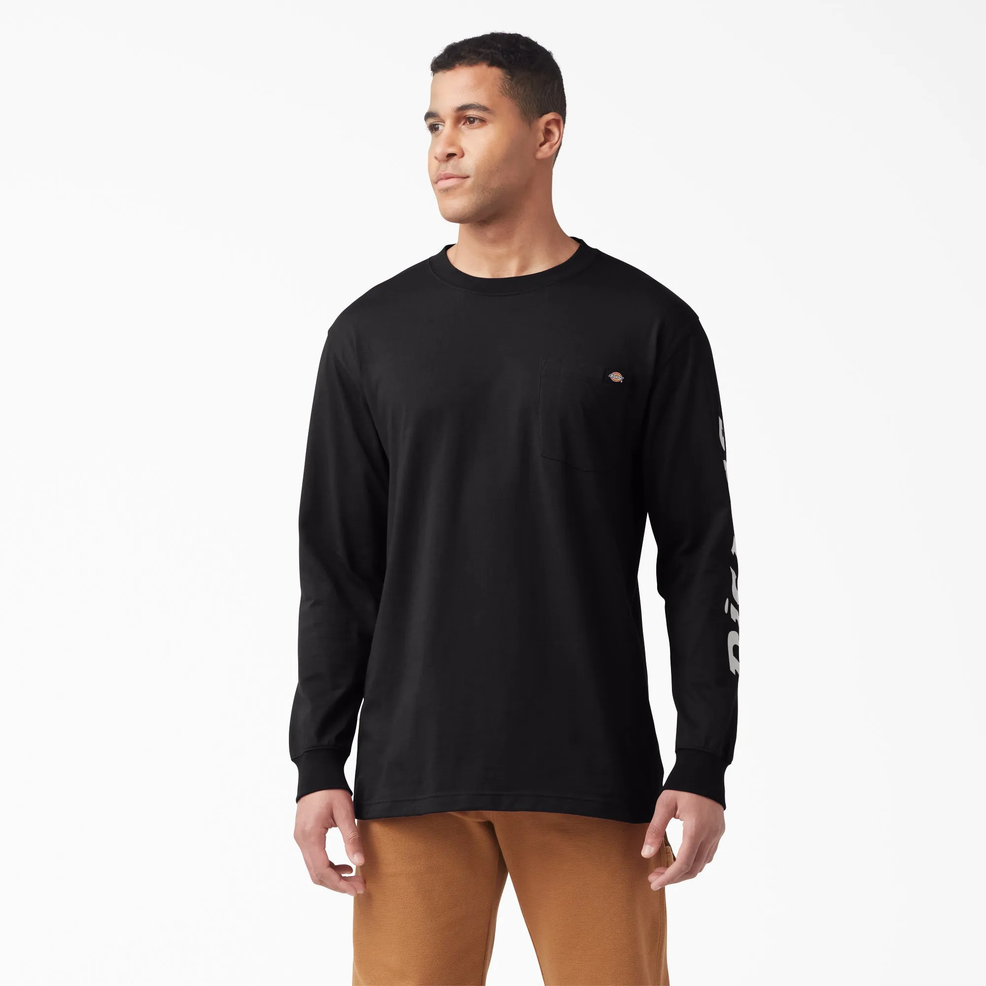 Dickies Men's Wordmark Graphic Long Sleeve T-Shirt