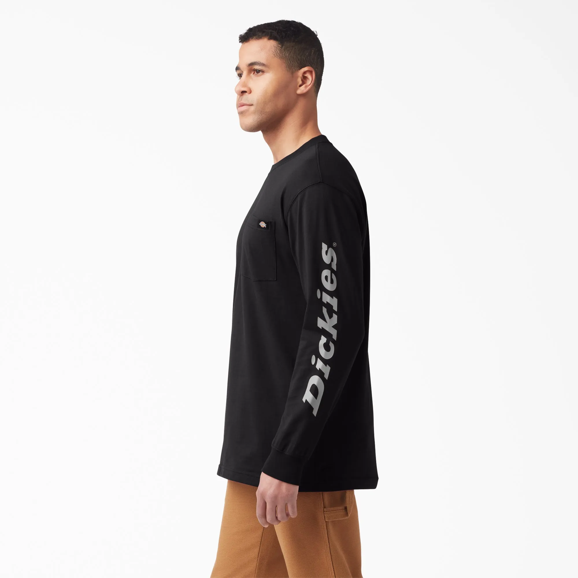 Dickies Men's Wordmark Graphic Long Sleeve T-Shirt