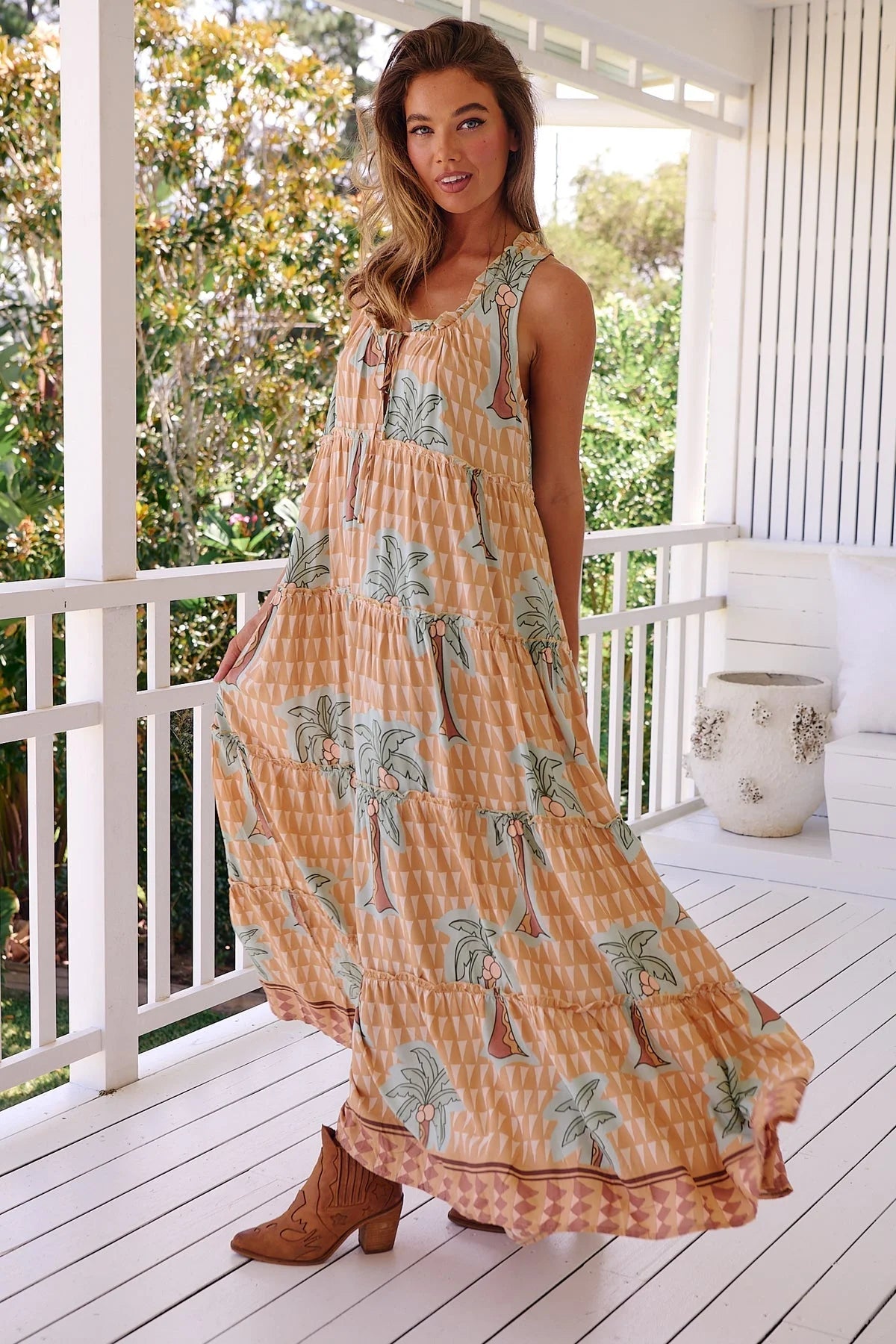 Erryn Maxi Dress - Sahara Sunset Collecton