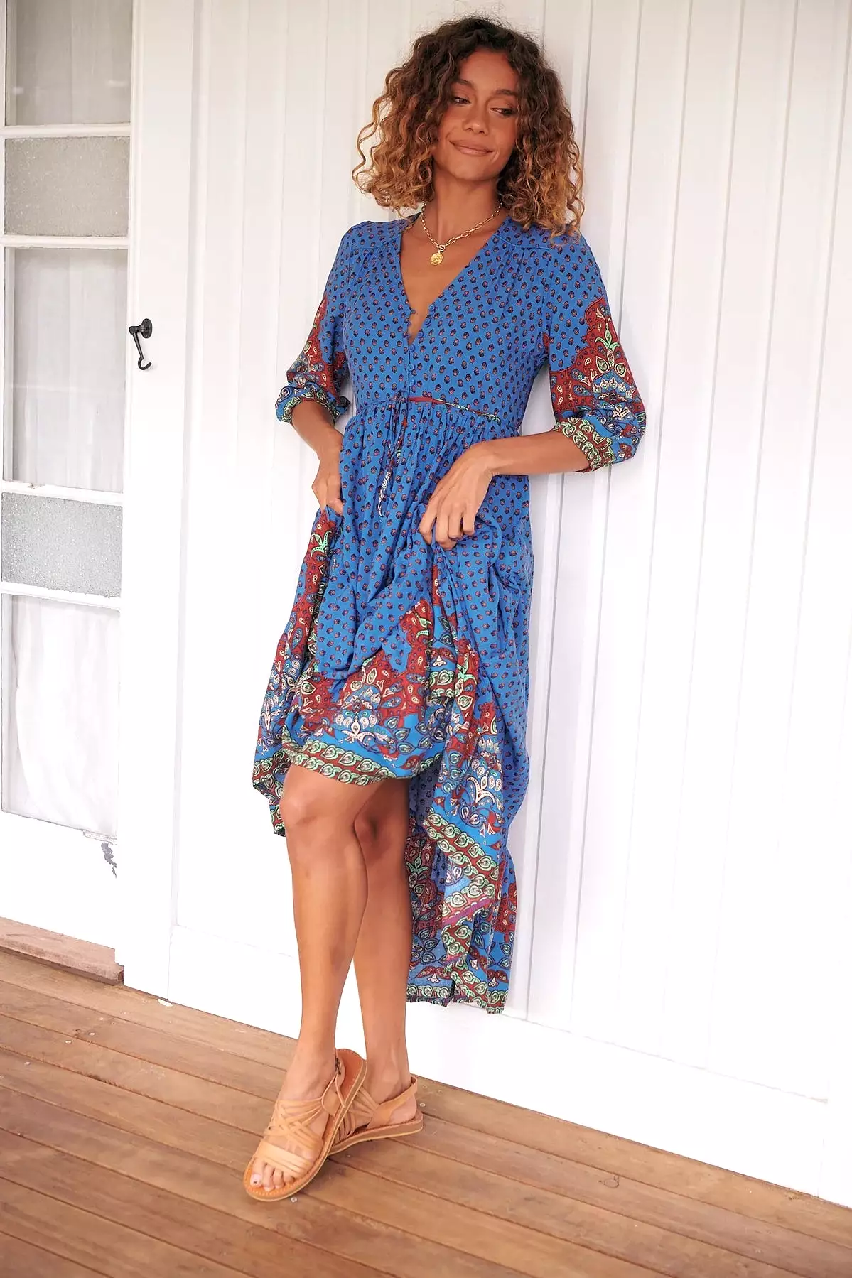 Eve Midi Dress Sirena Print