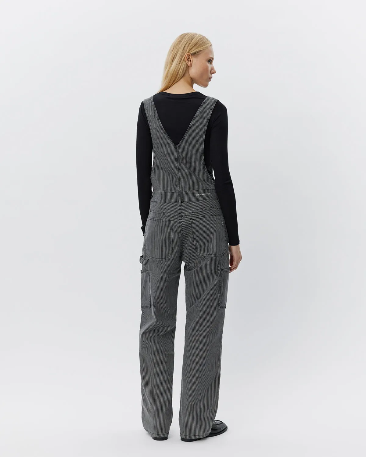 FLORANCASW OVERALLS - Black thin stripe