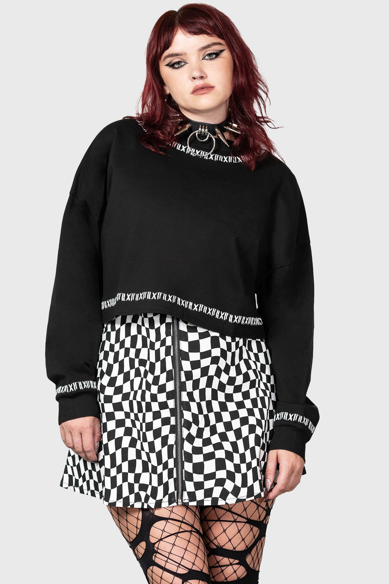 Fright N Terror Crop Sweater