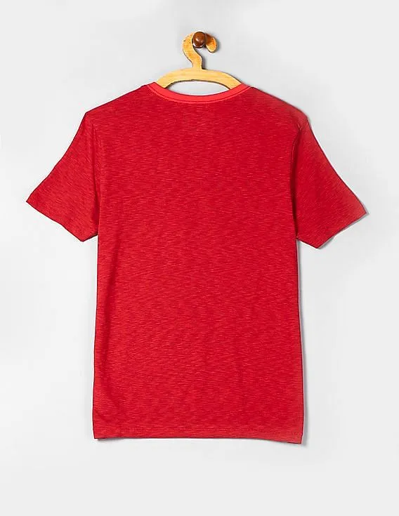 GAP Boys Red Graphic Short Sleeve T-Shirt