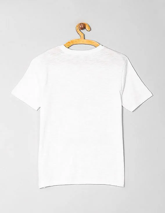 GAP Boys White Short Sleeve Graphic T-Shirt