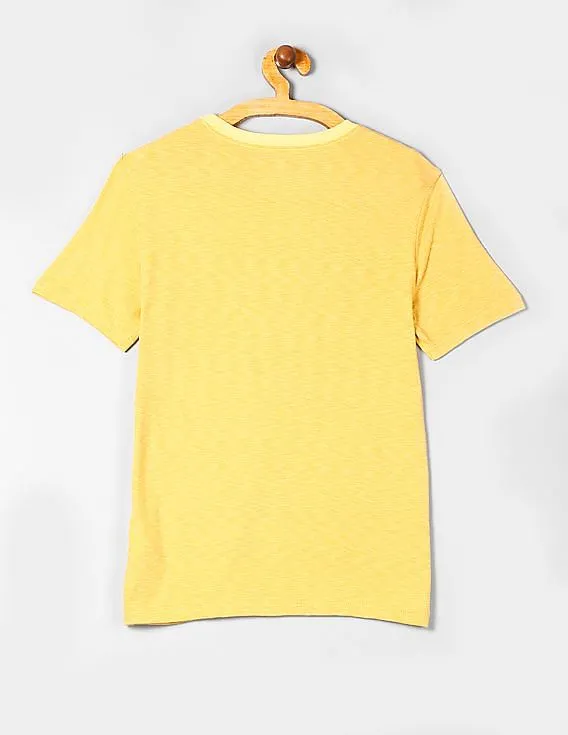 GAP Boys Yellow Graphic Short Sleeve T-Shirt