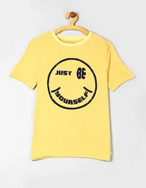 GAP Boys Yellow Graphic Short Sleeve T-Shirt