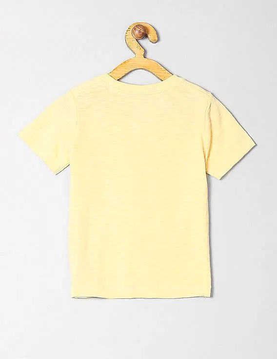 GAP Boys Yellow Short Sleeve Graphic T-Shirt