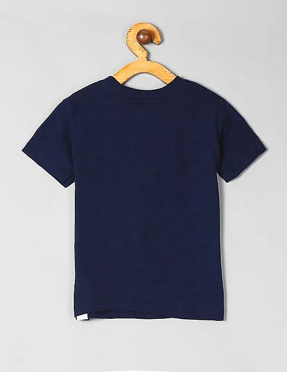 GAP Toddler Boy Blue Short Sleeve Graphic T-Shirt