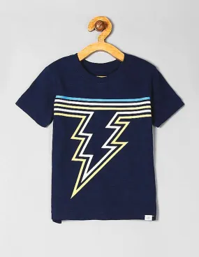 GAP Toddler Boy Blue Short Sleeve Graphic T-Shirt