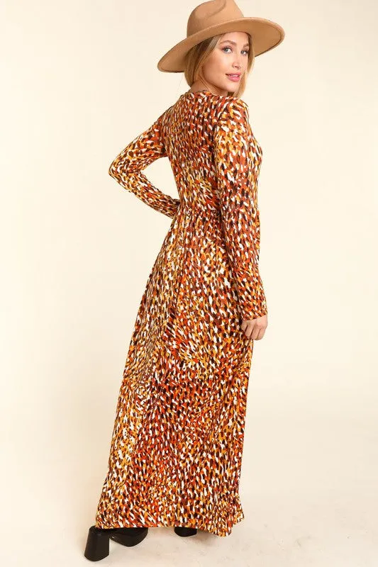 Harvest & Animal Print Vibes Dress